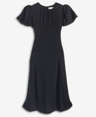 Women's Flutter-Sleeve Midi Dress, Macy's Exclusive