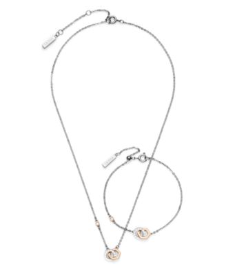 Interlink Two Tone Stainless Steel Gift Set