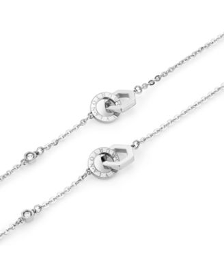 Interlink Silver Tone Stainless Steel Gift Set