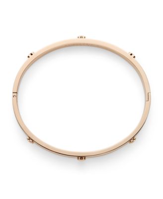 Mini Heart Rose Gold Tone Stainless Bangle Bracelet