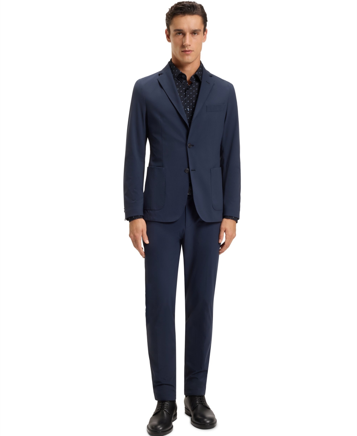 Hugo Boss Boss By  Men's Performance-stretch Slim-fit Dress Shirt In Black