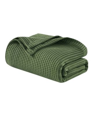 Waffle Weave Cotton Blanket, Full/Queen