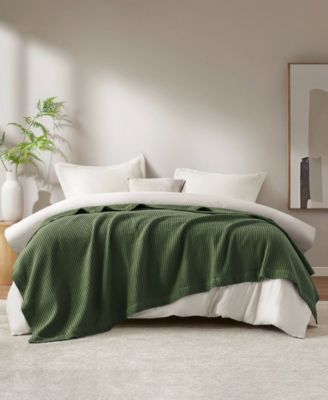 Waffle Weave Cotton Blanket, Full/Queen