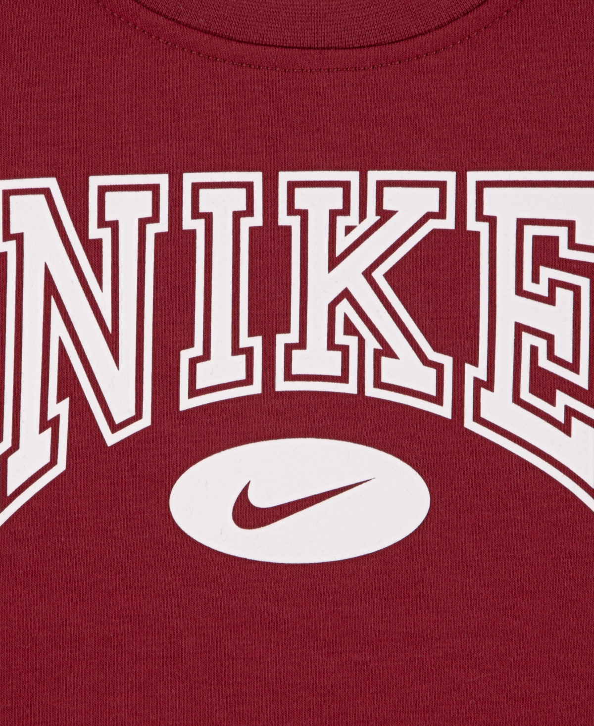 Nike Little Boys Gameday Essentials 2-piece Crewneck Sweatshirt And Pants Set In Burgundy