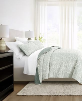 Tossed Ferns Reversible 2-Pc. Quilt Set, Twin/Twin XL