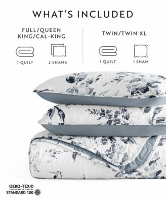 Rose Garden Reversible 2-Pc. Quilt Set, Twin/Twin XL