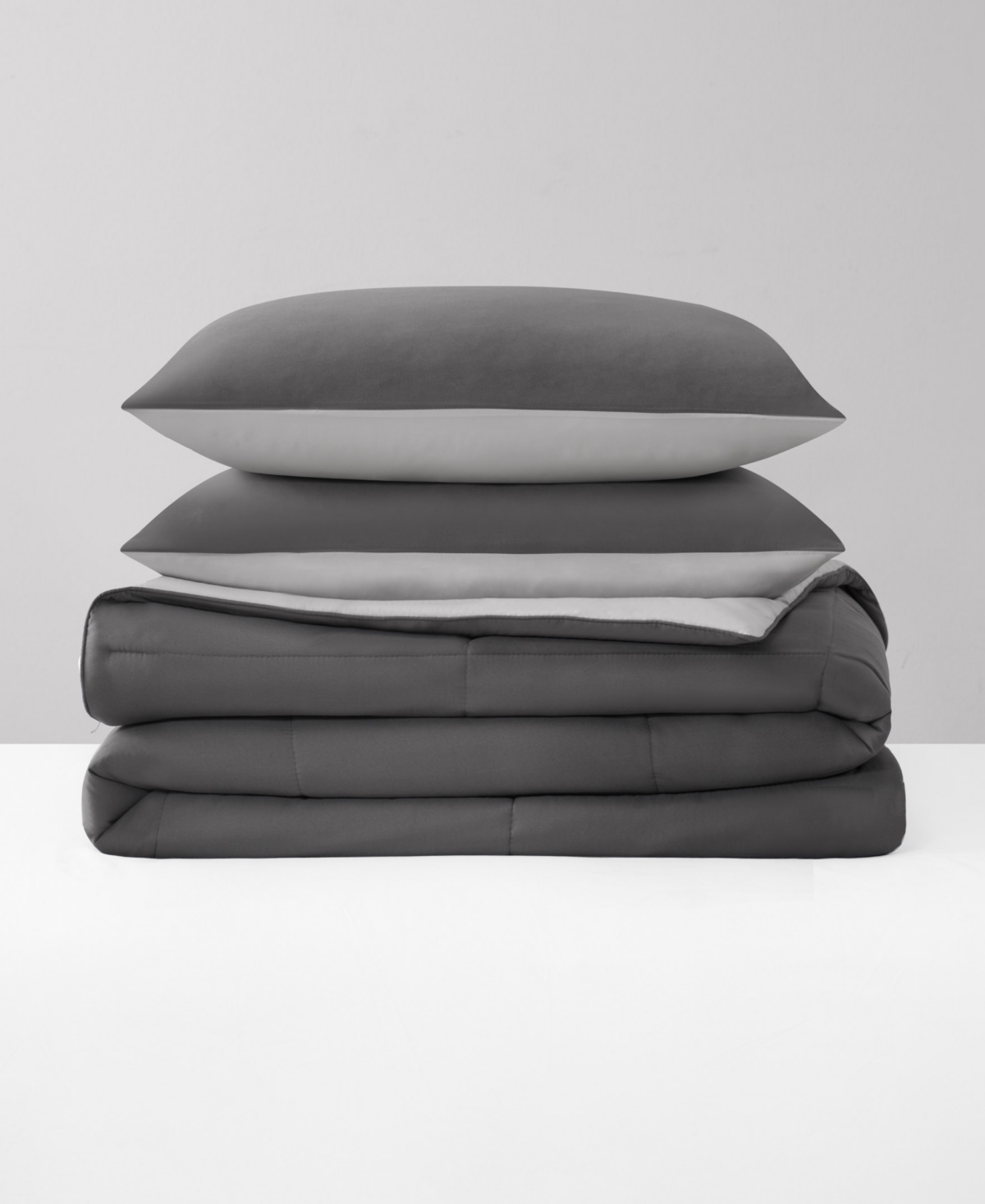 Lucky Brand Box Stitch Reversible 3-pc. Comforter Set, King In Multi