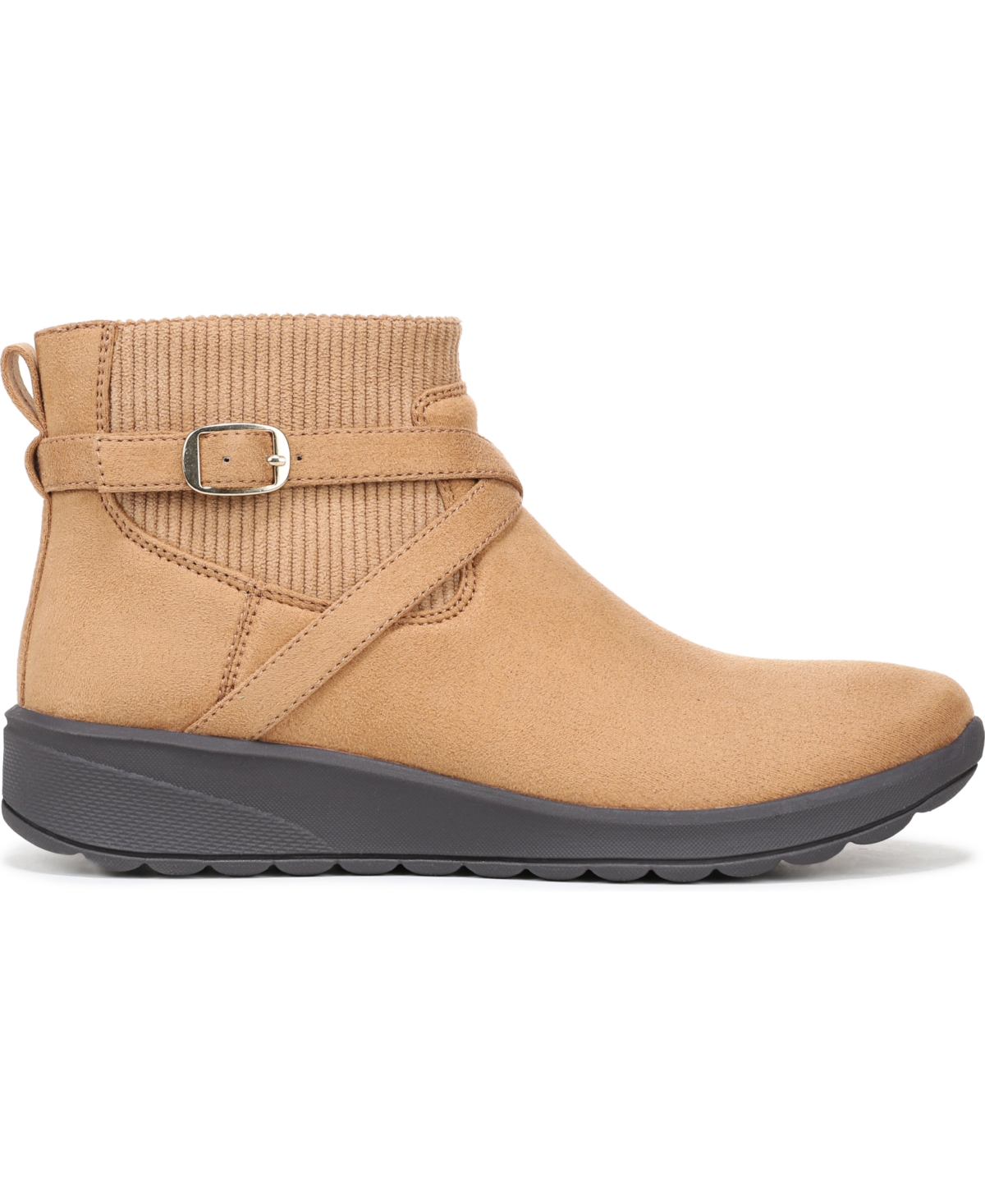 Lifestride Gates Wedge Bootie In Brown