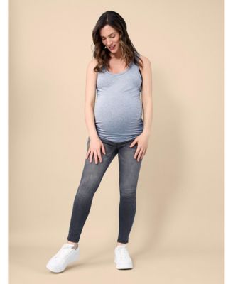 Women's Scoop Neck Side-Ruched Maternity Tank Top - Motherhood Maternity