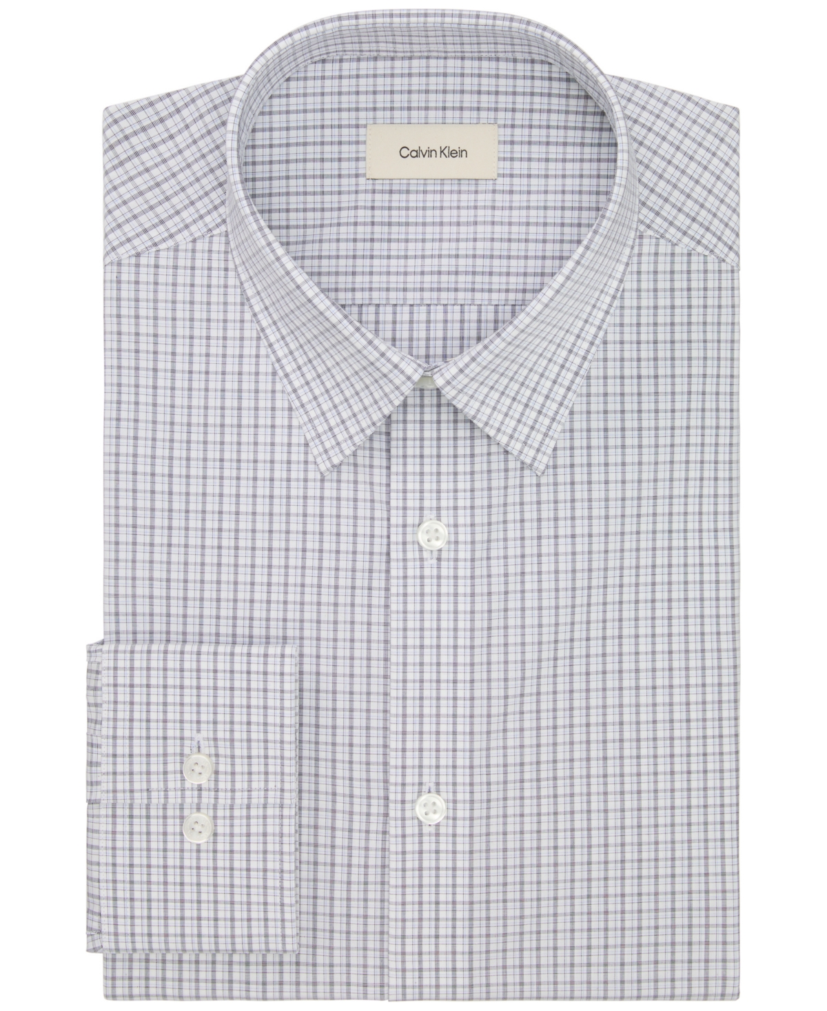 Calvin Klein Men's Slim Fit Dress Shirt In Gray