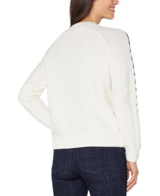 Women's Long Sleeve Crewneck Raglan Sweater