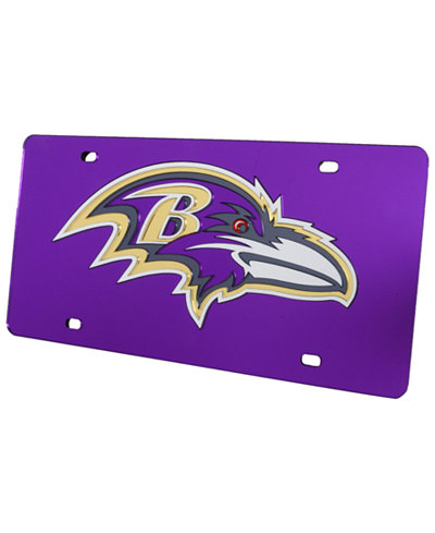 Rico Industries Baltimore Ravens Acrylic Laser Tag Plate