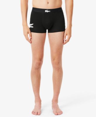 Men's Cotton Stretch Large-Crocodile Logo Trunks, 3-Pack