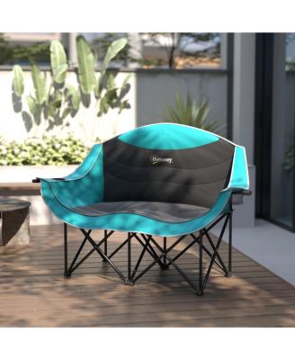 Double Padded Folding Camping Chair for Adults