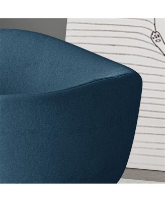 Blue Corduroy Elevated Pet Couch with Wood Legs