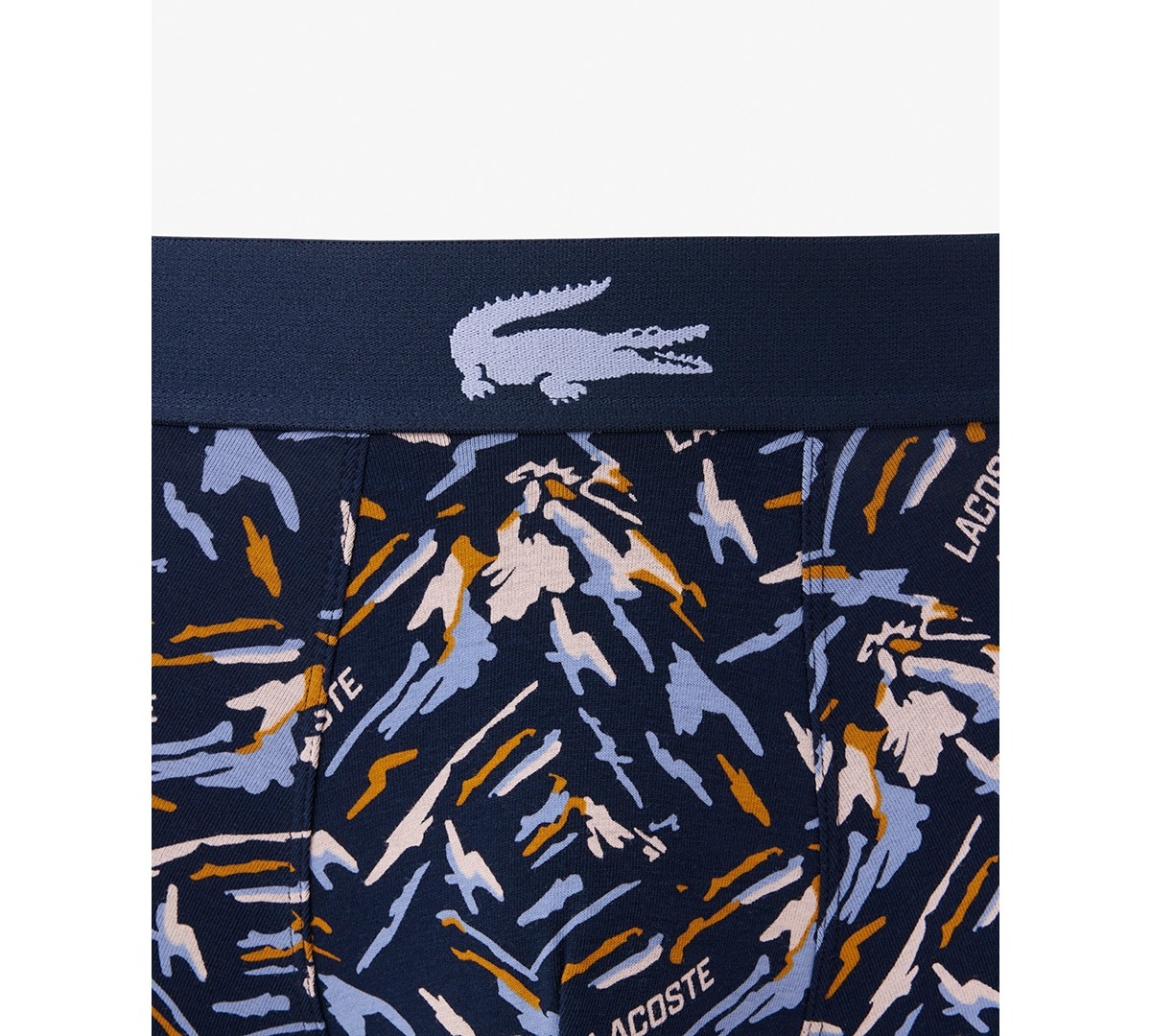 Lacoste Men's Regular Fit Logo Waistband Boxer Briefs In Multi