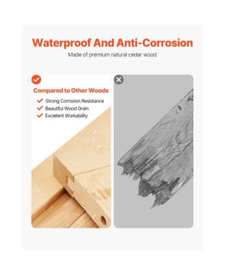 Outdoor Wooden Storage Shed with Lock, Waterproof Garden Tool Organizer