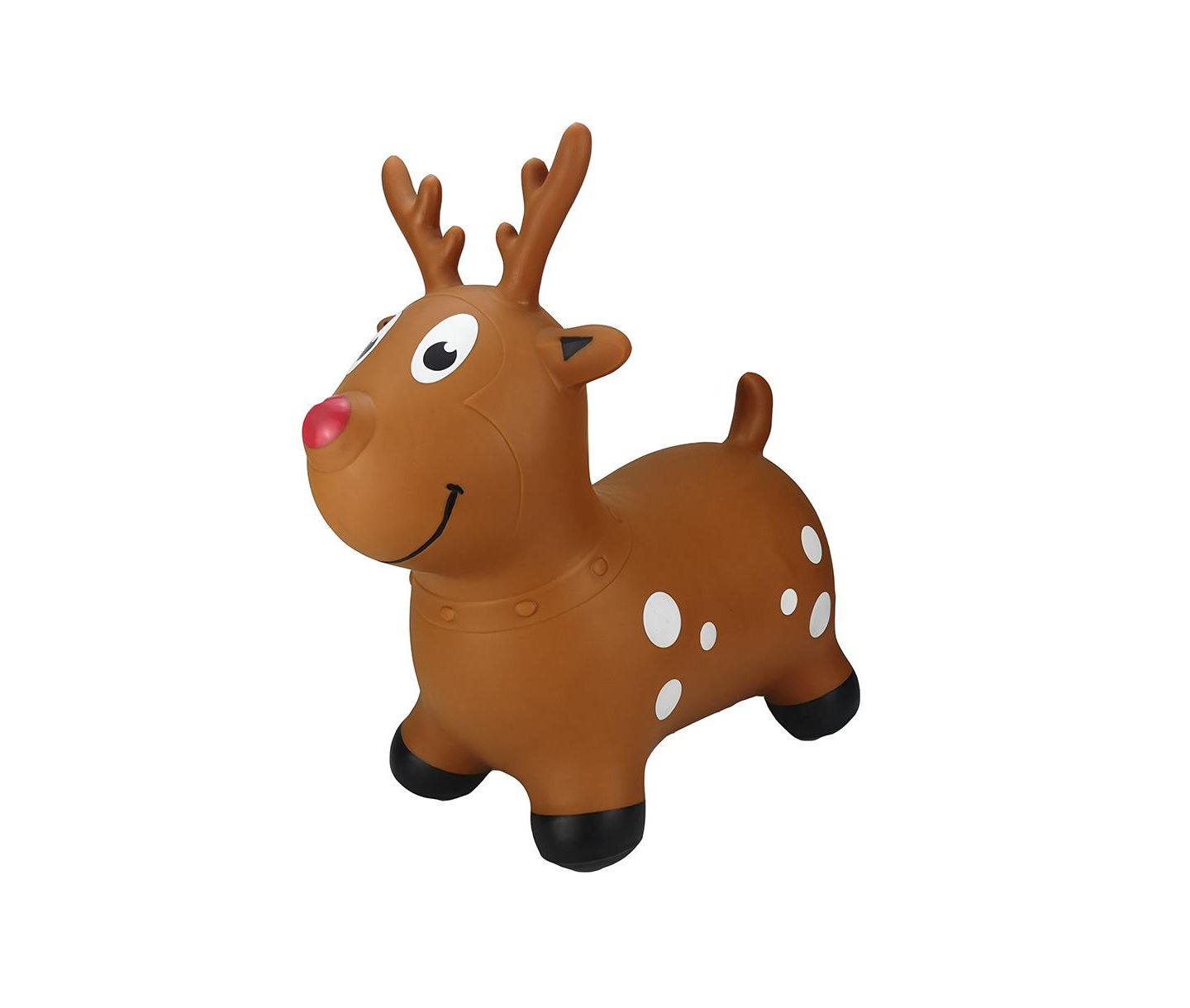 Надувной прыгун BounceZiez Reindeer в виде оленя, до 110 фунтов, от 3 лет, цвет: Коричневый — фото 2