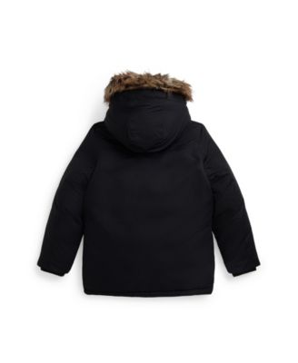 Big Boys Faux-Fur-Trim Down Parka