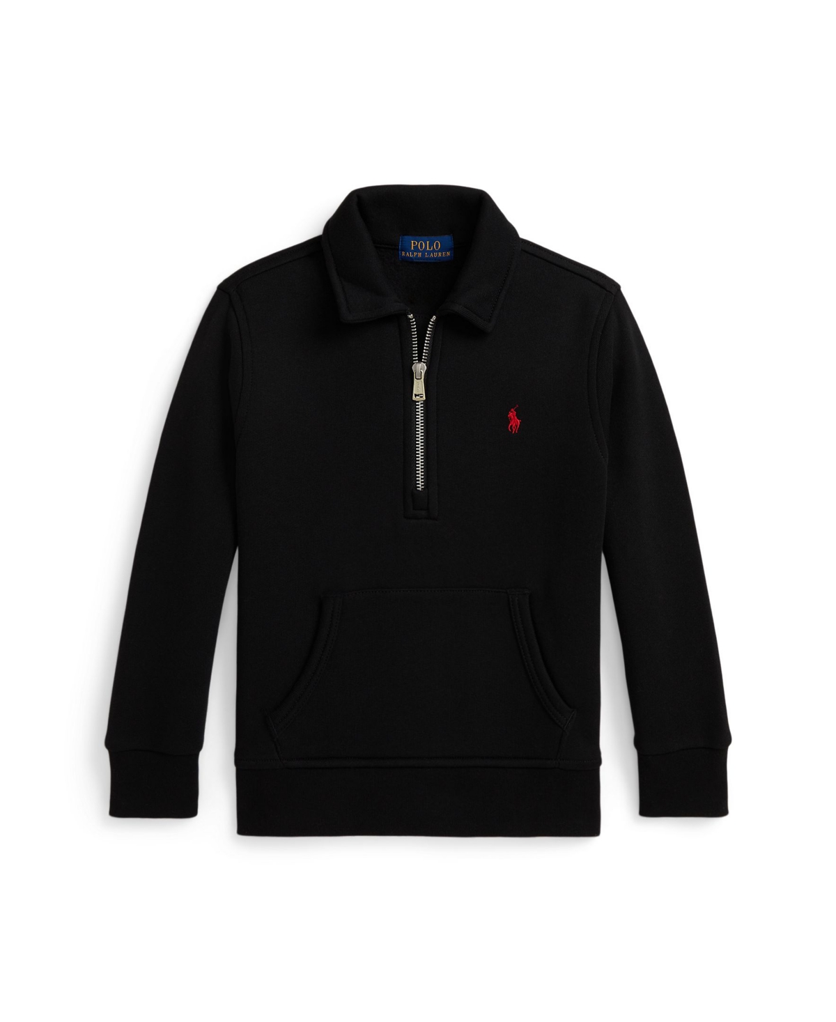 Polo Ralph Lauren Ralph Lauren Fleece Collared Sweatshirt In Black