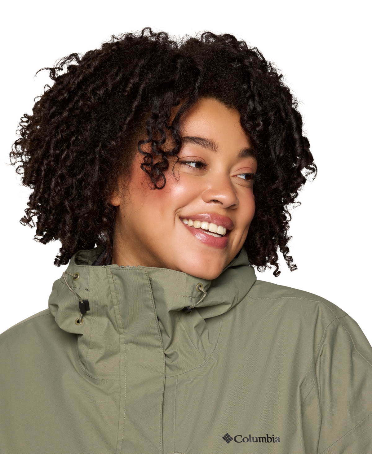 Columbia Plus Size Hikebound Ii Hooded Jacket In Green