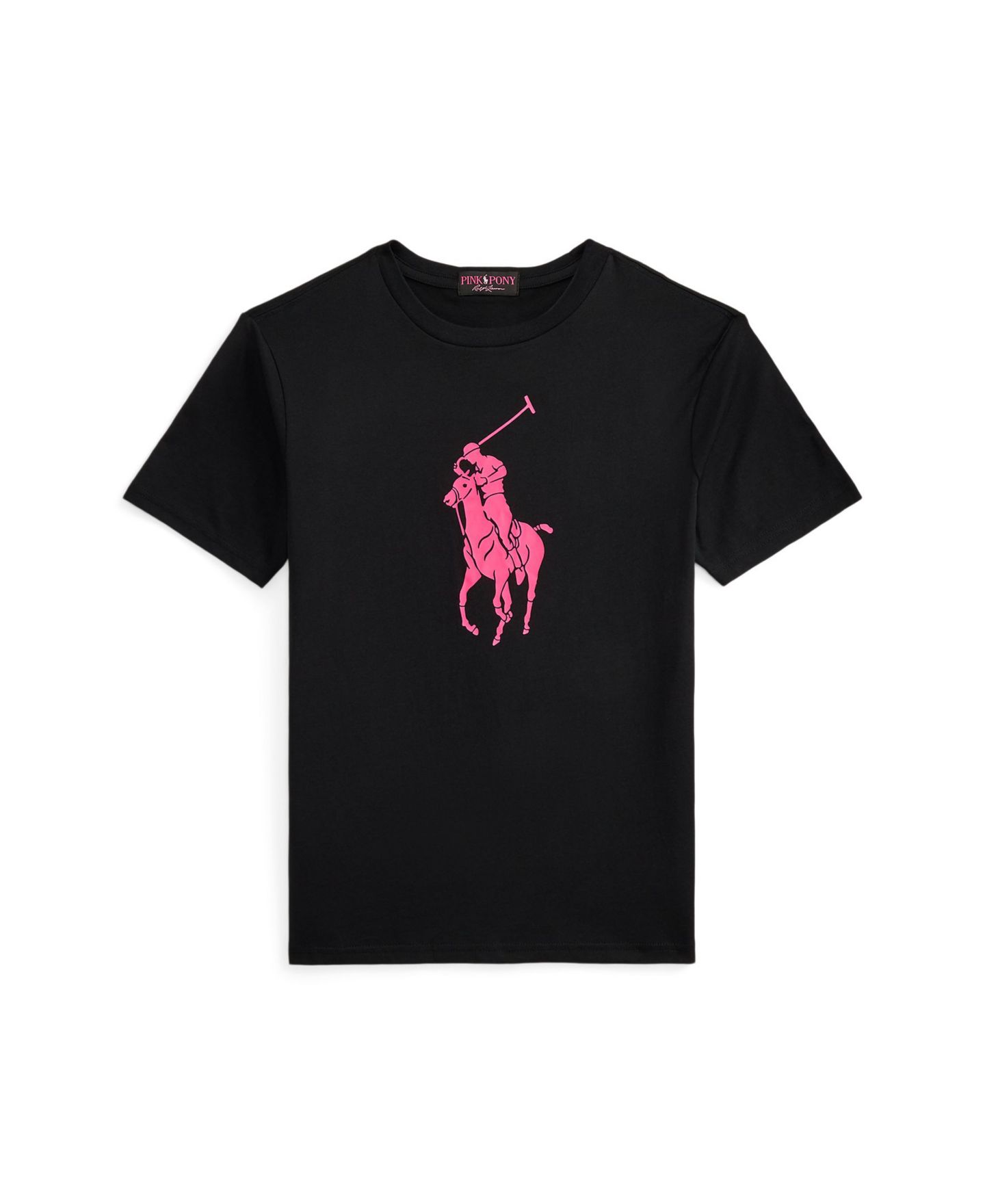 Футболка Polo Ralph Lauren Big Boys Pink Pony Cotton Jersey, цвет: Чёрный — фото 1