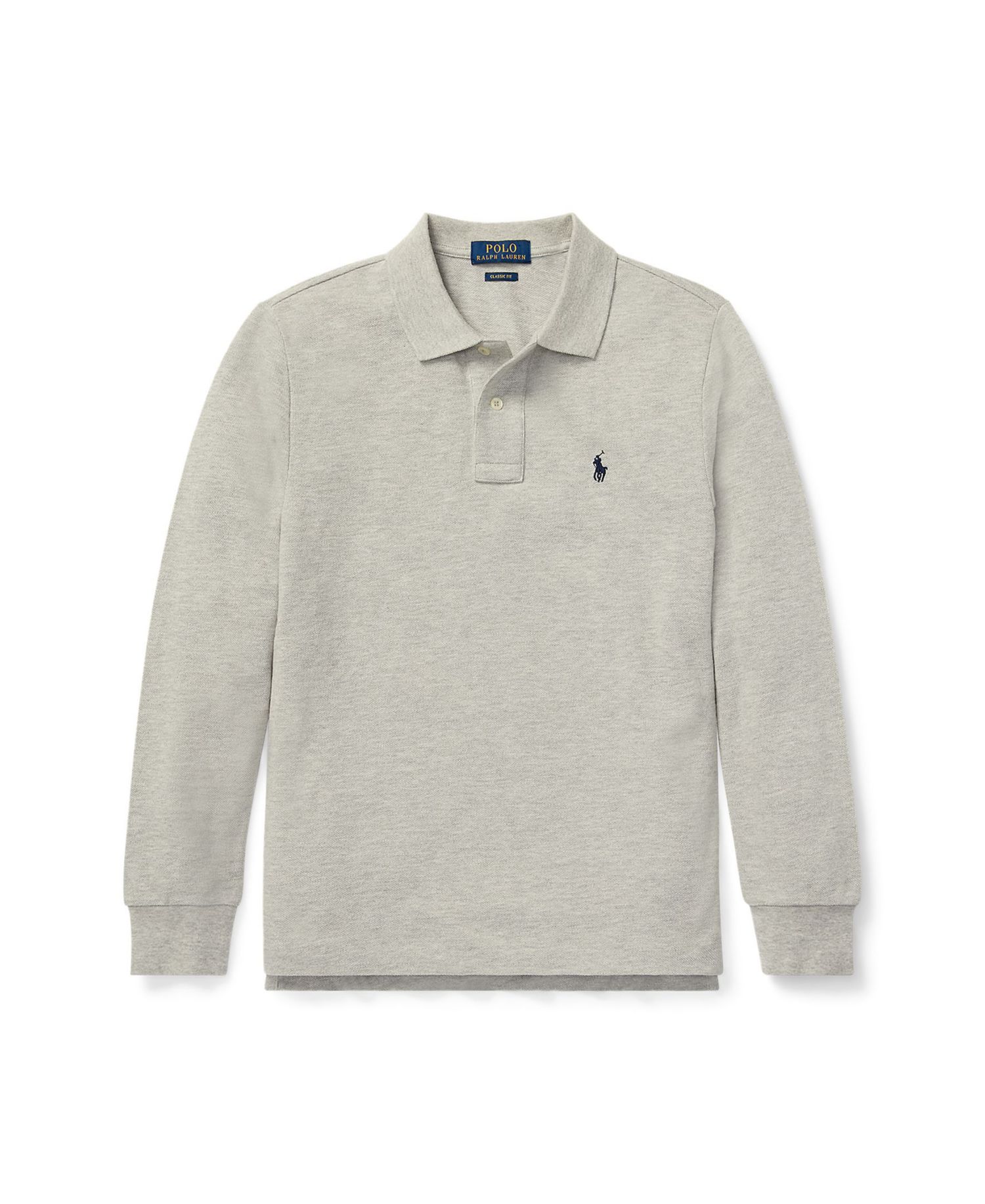 Big Boys Long Sleeve Polo Shirt