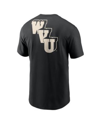 Men's Black West Virginia Mountaineers Fashion 2-Hit T-Shirt