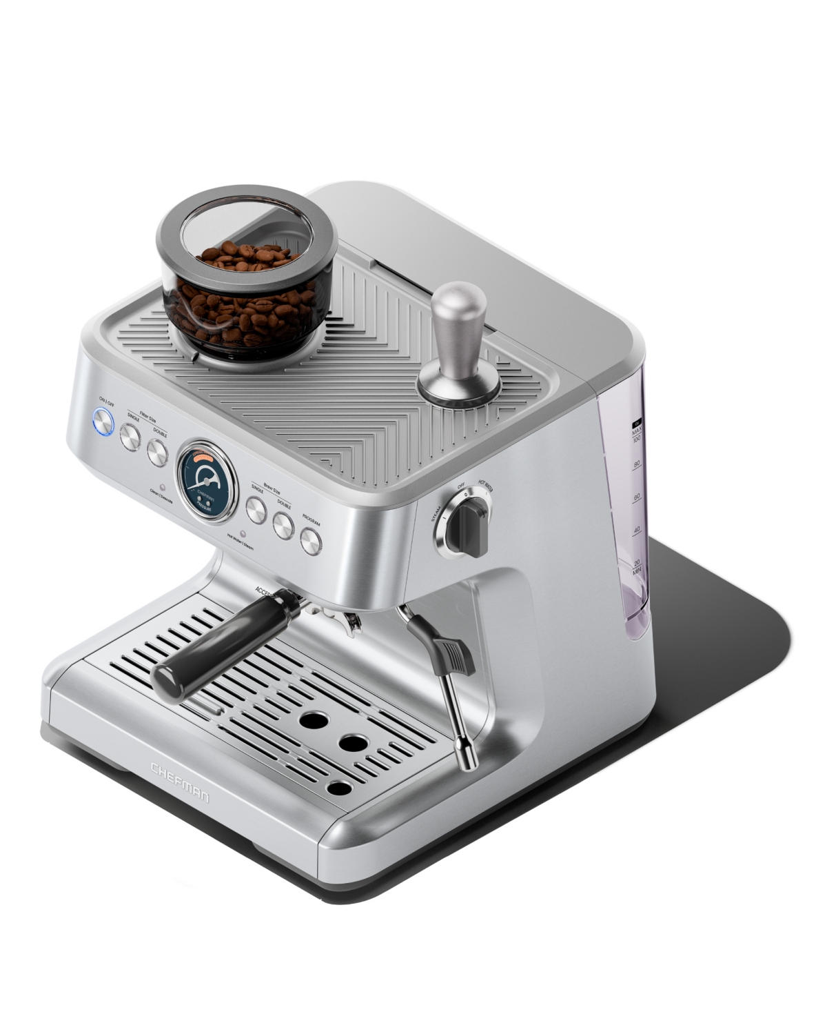 Chefman Crema Supreme Espresso Machine In Silver