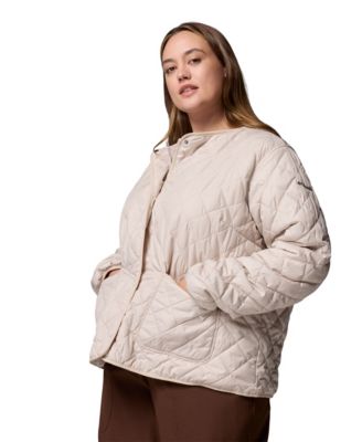 Plus Size Copper Crest Collarless Jacket