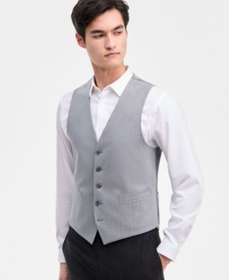 Men's Slim-Fit Techni-Cole Suit Separates Vest