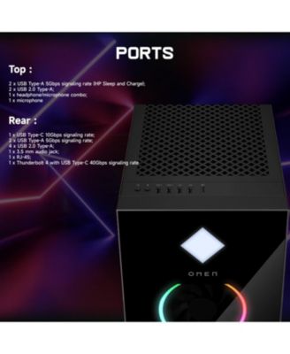 Omen 45L Gaming Tower Desktop Intel Core Ultra 9 285K 16GB RAM NVIDIA GeForce RTX 5080 1TB SSD Storage Windows 11 Home - Black