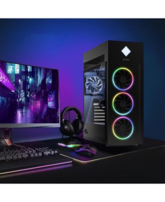 Omen 45L Gaming Tower Desktop Intel Core Ultra 9 285K 16GB RAM NVIDIA GeForce RTX 5080 1TB SSD Storage Windows 11 Home - Black