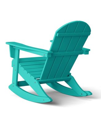 Outdoor Patio Porch Rocking Adirondack Chair (Set of 2)