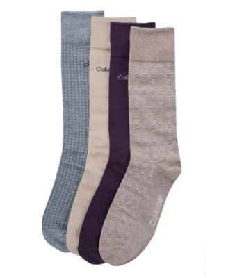 Men's 4-Pack Assorted Crew Socks Set