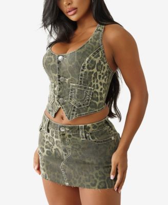 Women's Camo Big T Leopard Halter Top