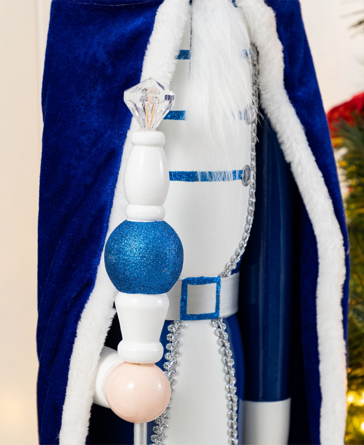 Glitzhome 42" Wooden Christmas King Nutcracker In Multi