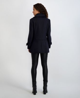 KARL LAGERFELD フランス製 カシミヤ コート 黒 N400 KARL LAGERFELD PARIS Women's Dropped Waist Peacoat - Macy's