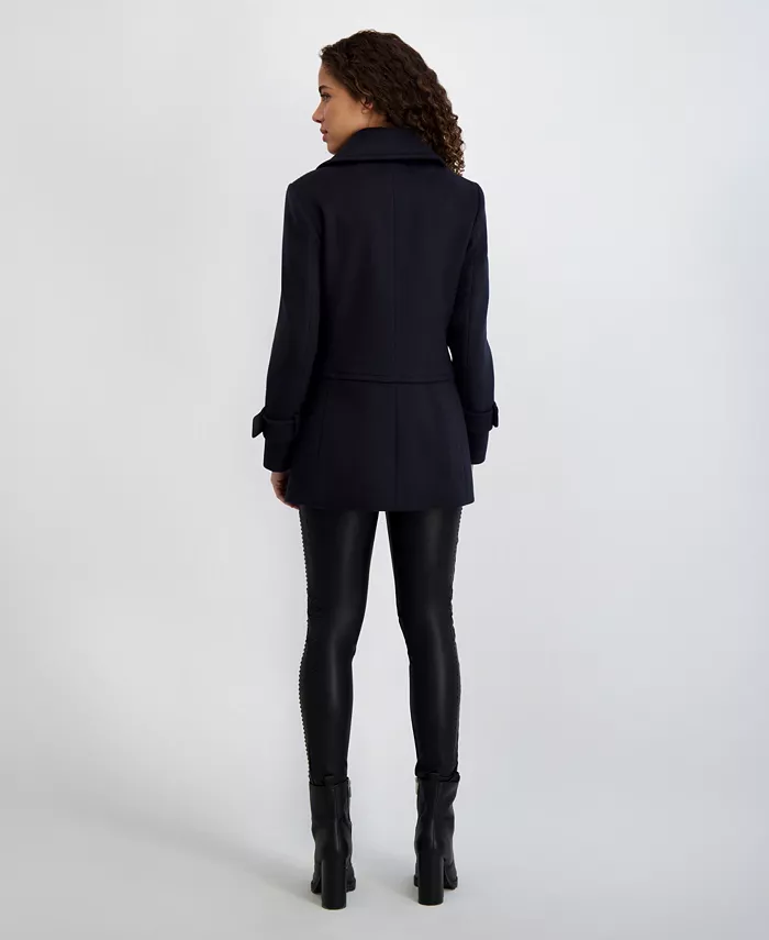 Women's Dropped Waist Peacoat - thumbnail 5