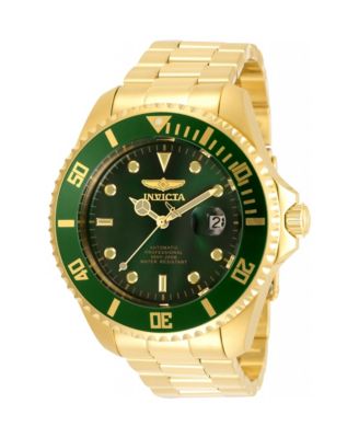 Men's 35724 Pro Diver Automatic 3 Hand Green Dial Watch