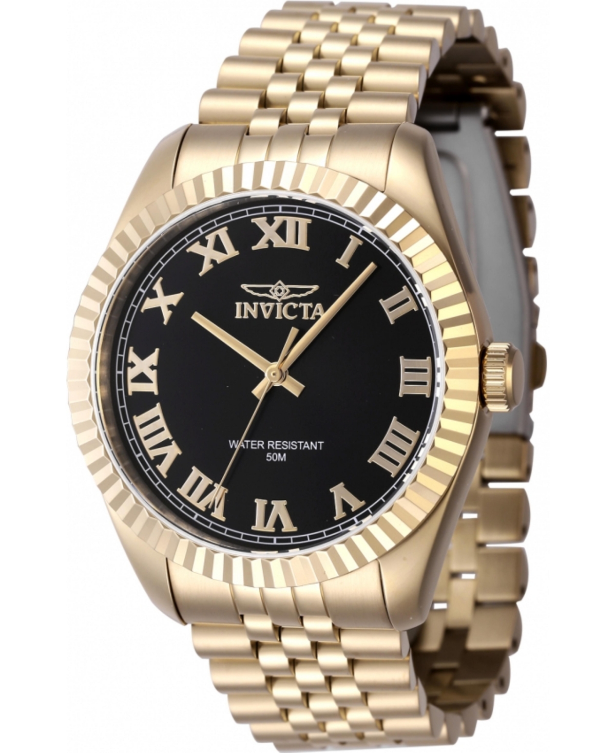 Invicta Men's Specialty Quartz 3 Hand Black Dial Watch