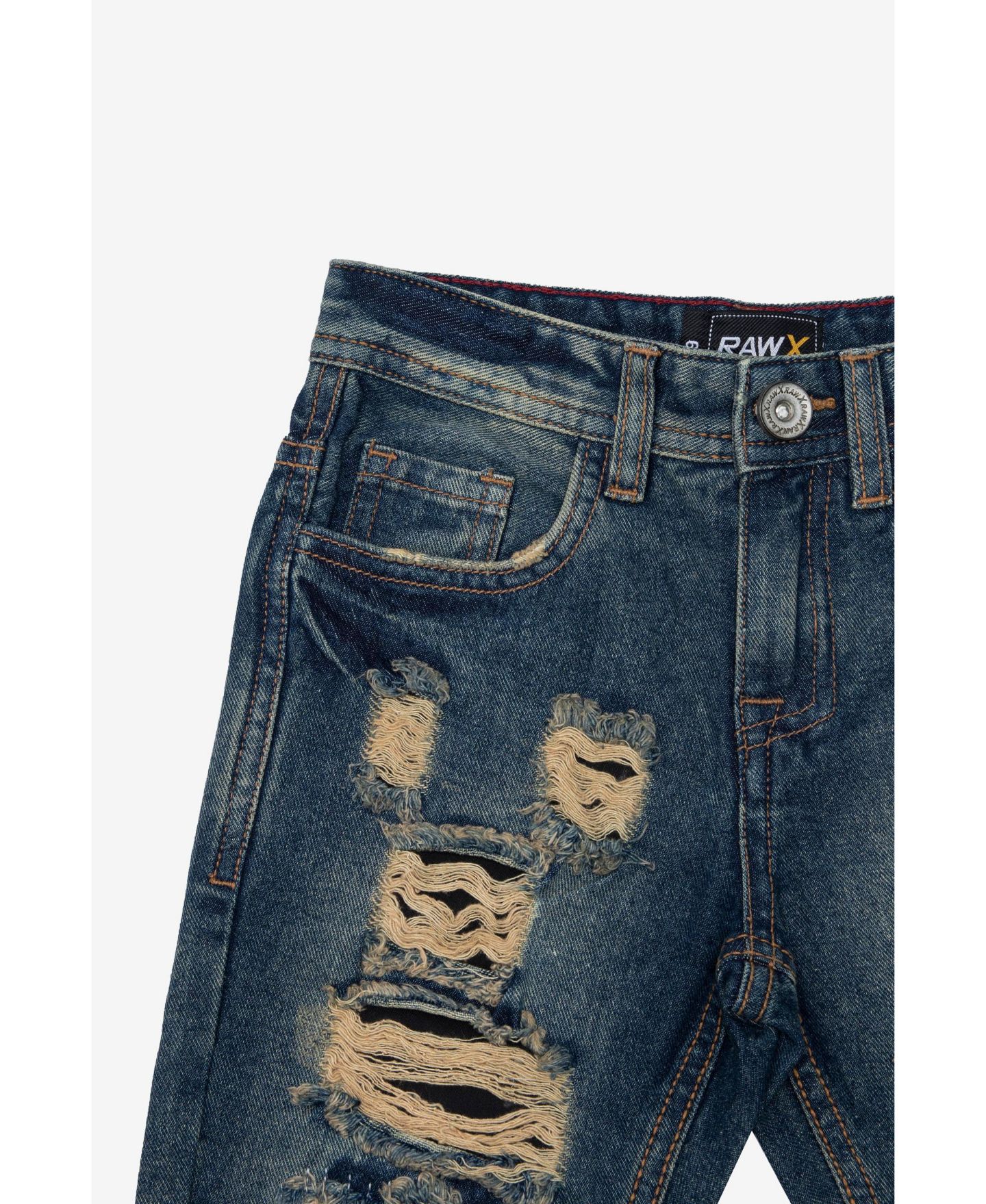 Джинсы Raw X Jeans Size 4-7 для мальчиков, цвет: Синий — фото 4