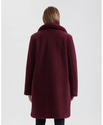 Women’s Teddy Coat with Notch Collar