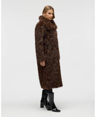 Women's Long Hair Luxious Faux Fur Jacket