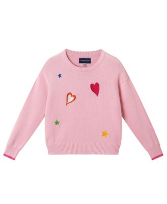 Toddler Girls Toddler/Child Hearts Chenille Sweater Set