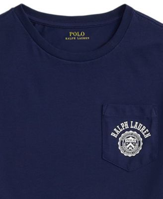 Big Boys Logo Cotton Jersey Pocket T-Shirt