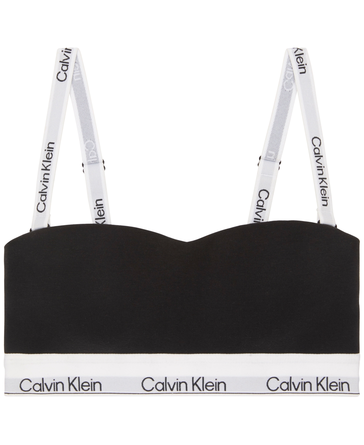 Calvin Klein Bandeau Bralette In Black