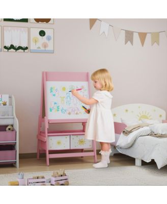 3-in-1 Art Easel for Kids, Double-Sided Kids Easel with Paper Roll,