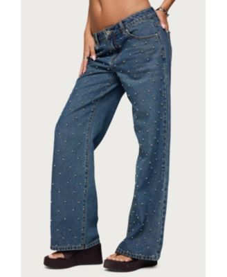 Women's Esmay Studded Low Rise Jeans