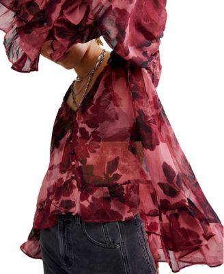 Women's Day Dreaming V-Neck Blouse